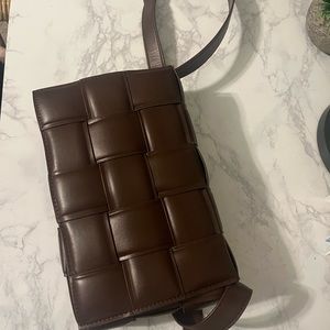 Chocolate brown cassette style bag